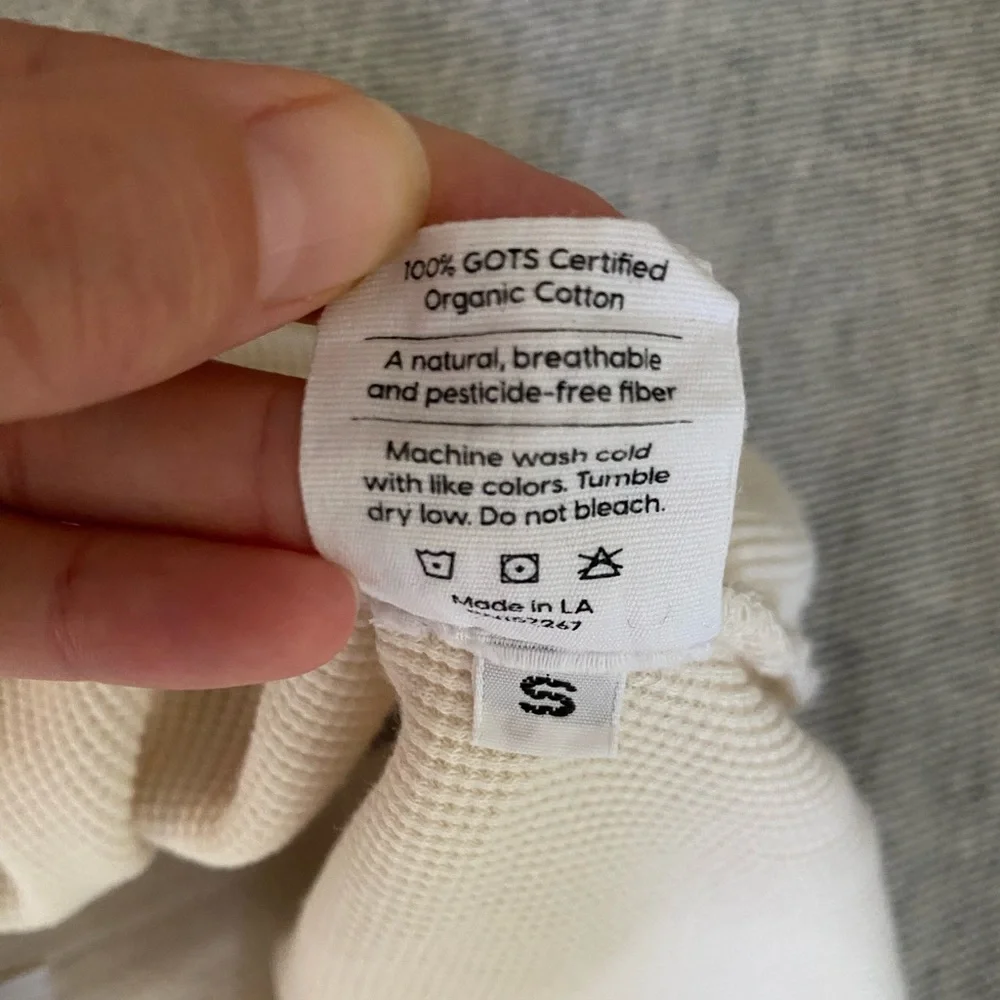 MATE the Label Cream Ribbed Drawstring Shorts - Picture 13 of 13